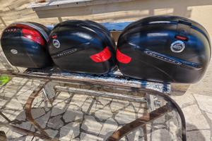 tdm 900  tris valigie moto Givi