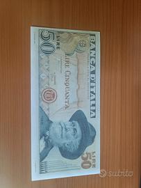 banconota 50 lire prova non emessa FDS -