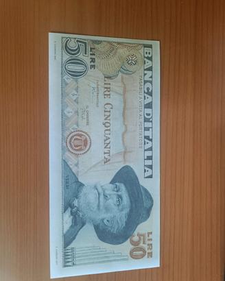 banconota 50 lire prova non emessa FDS -