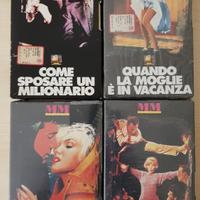 LOTTO di 4 Videocassette VHS MARILYN MONROE 