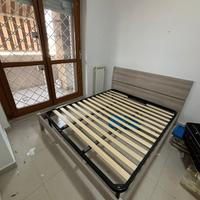 Letto matrimoniale completo con rete ortopedica