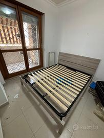Letto matrimoniale completo con rete ortopedica