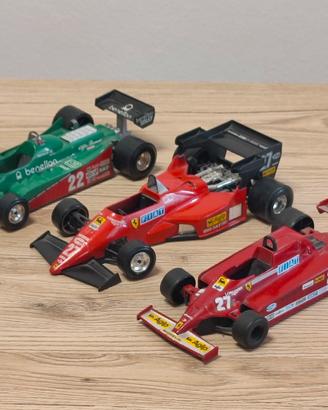 Lotto 3 F1 Vintage 1/24 Burago Polistil Ferrari 