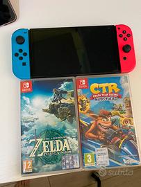 Nintendo Switch Oled + Zelda Tears of The Kingdom
