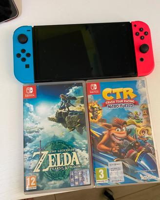 Nintendo Switch Oled + Zelda Tears of The Kingdom