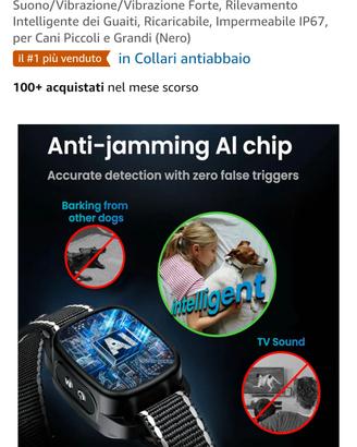 collare antiabbaio 