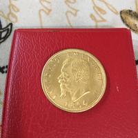 Moneta 50 lire in oro Vittorio Emanuele II 1864