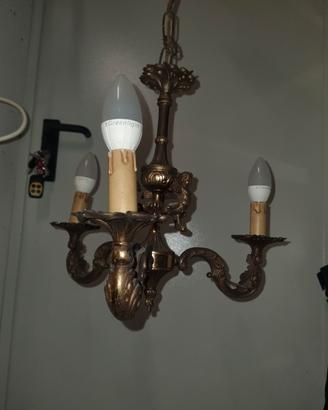 Set completo lampade vinntage: in ottone : 