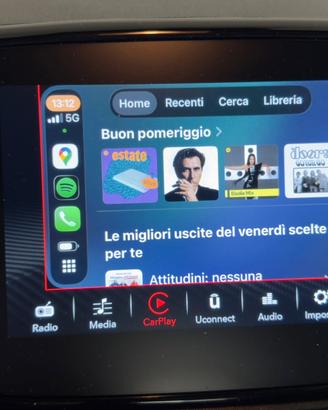 Fiat 500 595 Carlinkit 5.0 Wireless Carplay