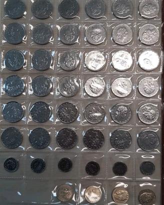 Lotto monete serie quasi completa 50 lire vulcano 