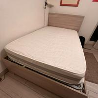 letto contenitore una piazza e mezzo + materasso