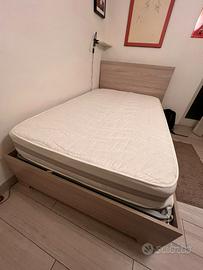 letto contenitore una piazza e mezzo + materasso