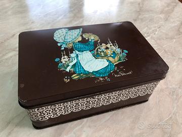 Scatola di latta Miss Petticoat - anni 80