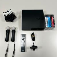PlayStation 3 slim + 2 controller + Move + giochi
