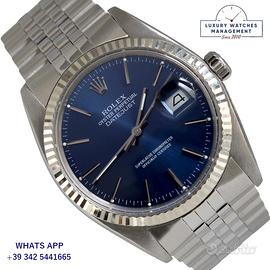ROLEX  Datejust 16014 blue dial Full Set 1979