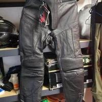 Pantalone moto in pelle