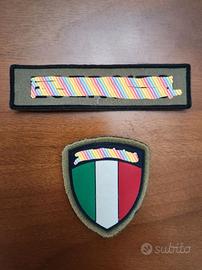 patch velcro: scudetto ITA - scritta E.I.