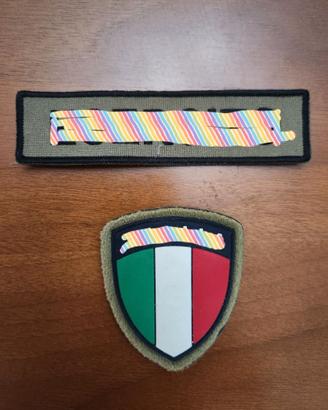 patch velcro: scudetto ITA - scritta E.I.