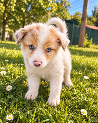 Cuccioli red merle pastore australiano shepherd