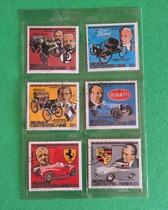 6 francobolli Republique Centrafricaine Bolaffi
