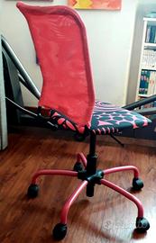 Sedia da scrivania rosa per bambina – IKEA