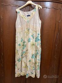 Abito XXL con bretelle Mara Carol donna