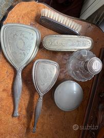 Set toilette argento anni 70