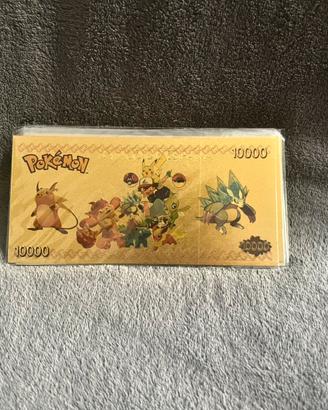 Lotto 6 carte dorate collezionabili sigillate