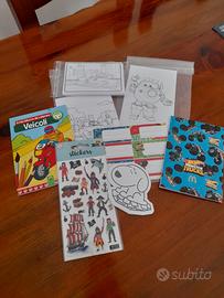 Set bambino per colorare, scrivere, disegnare