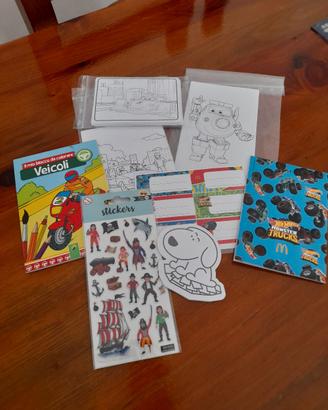 Set bambino per colorare, scrivere, disegnare