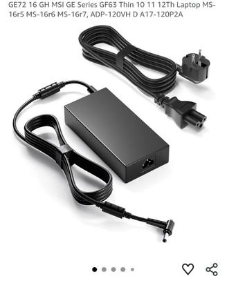 Caricatore 120W compatibile MSI Gaming