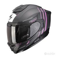 CASCO INTEGRALE MOTO SCORPION EXO 1500 CARBON ROSA