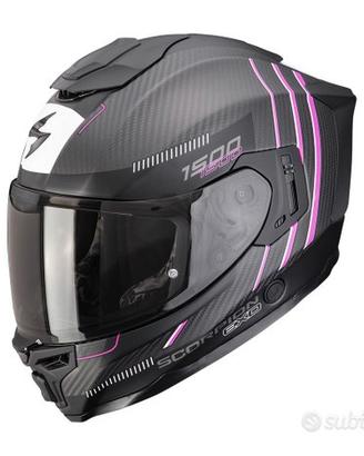 CASCO INTEGRALE MOTO SCORPION EXO 1500 CARBON ROSA
