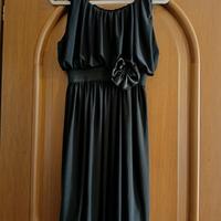 Vestito nero in viscosa 