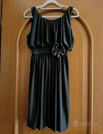 Vestito nero in viscosa 