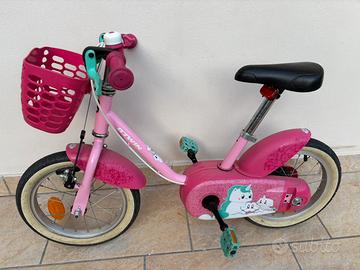 Bici bambina 3-6 anni Btwin con rotelle smontabili