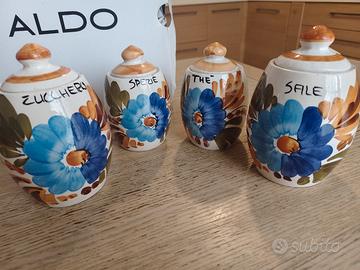 barattoli contenitori cucina in ceramica