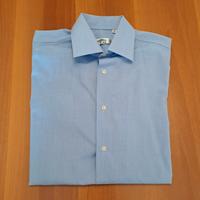 Camicia uomo celeste cotone taglia 39 cm 15"1/2