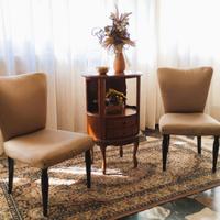 Poltrone poltroncine stile antico anni '50 tessuto