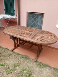 tavolo in legno da giardino 
