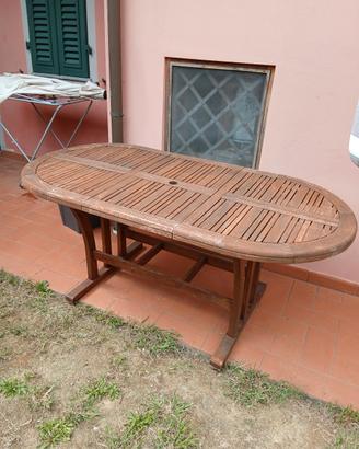 tavolo in legno da giardino 