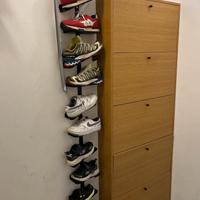 Organizzato da parete 5 paia di scarpe in metallo