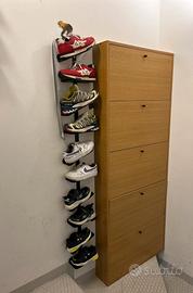 Organizzato da parete 5 paia di scarpe in metallo