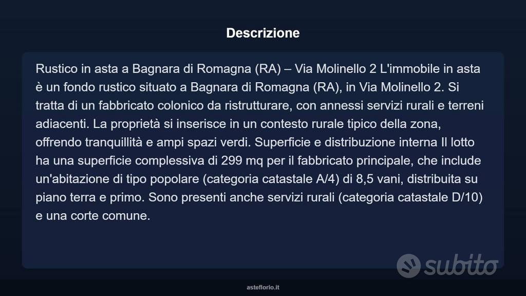 Immobile in asta di 299 m² con più di 5 locali a B - Vista 4