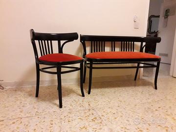 Divanetto e poltroncina Thonet