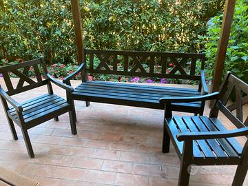 set divanetti da esterno in legno