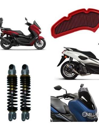 Yamaha N Max bauletto scarico ammortizzatori freni