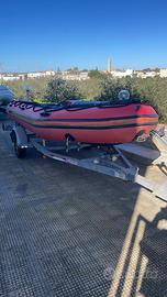 Gommone 4,30m + Carrello