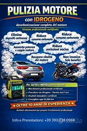 Pulizia motore ad idrogeno