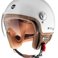 CASCO JET HELMO VAPENSIERO BIANCO PERLA MISURA XL